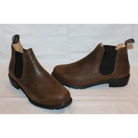 Blundstone Women's 1970 Chelsea Leather Ankle Boots Antique Brown Sz NEW - Picture 4 of 8